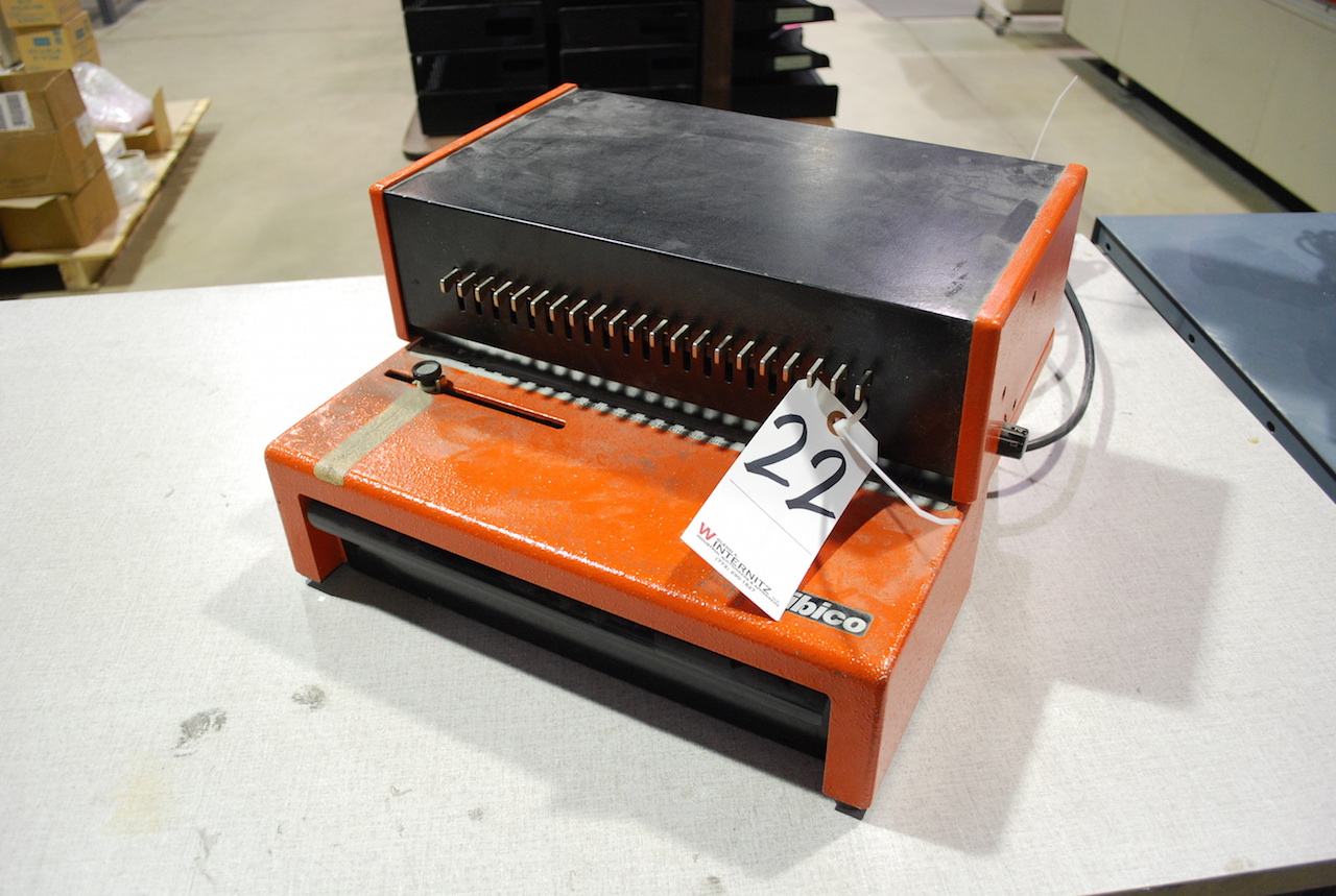 IBICO TYPE A4EP HEAVY DUTY ELECTRIC BINDING MACHINE; W/Foot Switch, S