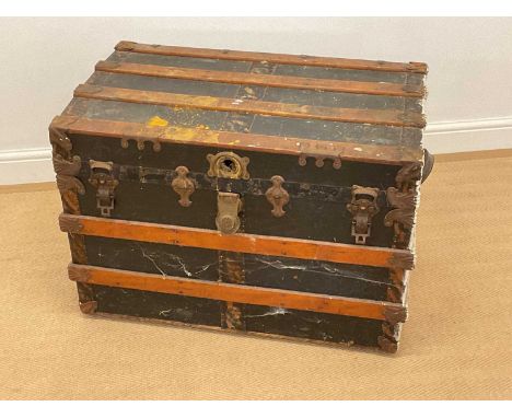 A P &amp; S large travel trunk, 57 x 82 x 50 cm