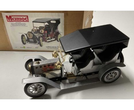 MAMOD; a Limousine car, a boxed SL 1A model steam car in the new sail silver colour, this item comes complete with the necess