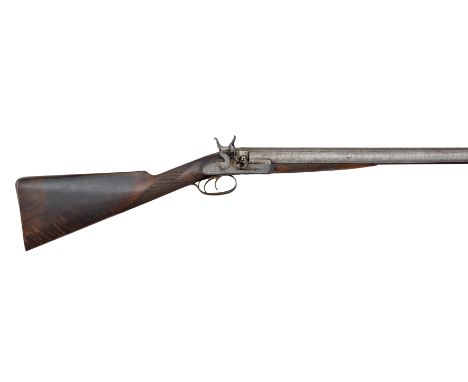 Ⓦ&nbsp;A FINE 11 BORE D.B. TUBE-LOCK SPORTING GUN BY WILLIAM MOORE^ 18 EDGWARE ROAD^ LONDON^ NO. 451^ CIRCA 1820¦with browned