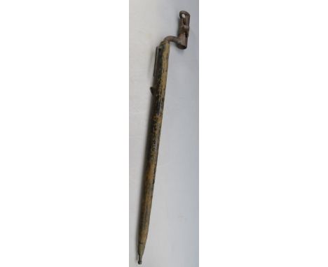 AN AUSTRIAN MODEL 1854 SOCKET BAYONET¦of regulation type^ with its locking ring and complete with scabbard¦46.5 cm; 18 3/8 in