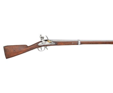 A .700 CALIBRE FRENCH MODEL 1777 FLINTLOCK MUSKET^ DATED AN 11 (1803)¦of regulation type^ with sighted barrel retained by thr
