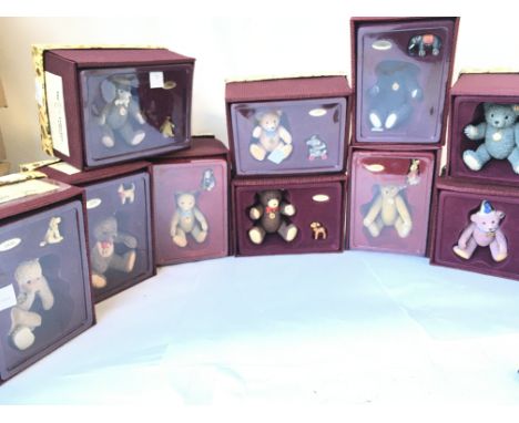 10 X Boxed Steiff Eneso Collection Bears, Various Years.