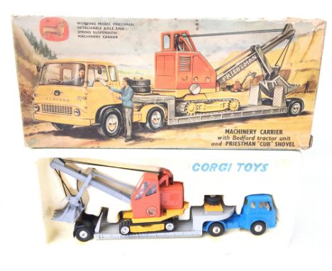 A Boxed Corgi Gift Set No.27 Machinery Carrier With Bedford Tractor Unit And Priestman Cub Shovel.