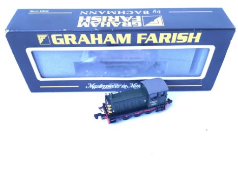 A Boxed Graham Farish N Gauge Diesel Shunter #371-050.