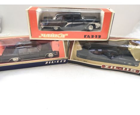 3 X Russian Boxed Die Cast vehicles Scale 1/43 - NO RESERVE