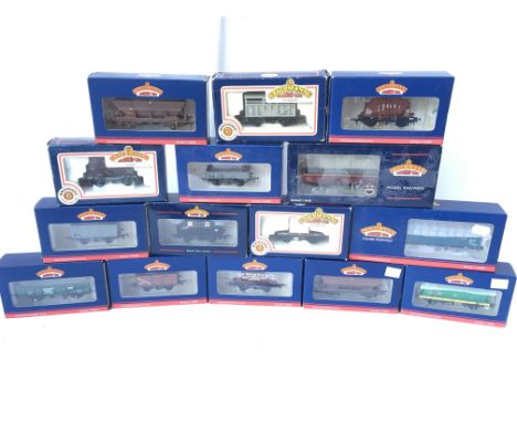 A collection of various Bachmann wagons.