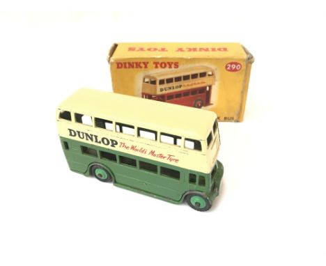 A Dinky Toys Double Deck Bus. Dunlop #290 boxed.