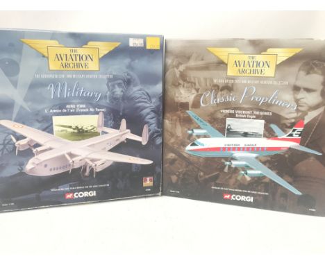 A Boxed Corgi Avro York #47206 and a Corgi Vickers Viscount.#47605.scale 1:144 - NO RESERVE