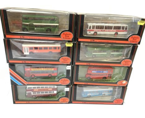 Collection of various exclusive first edition die-cast buses.