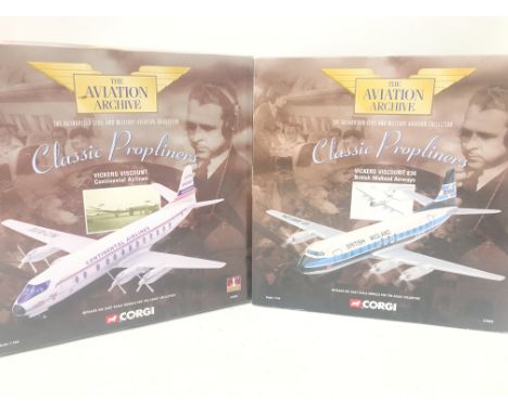 2 Boxed Corgi Vickers Viscounts #47603 and #47609 scale 1:144 - NO RESERVE