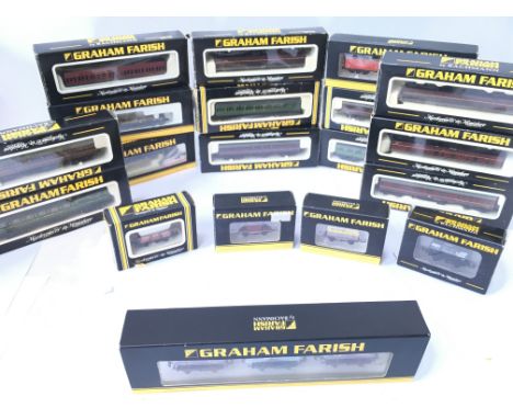 A Collection of Graham Farish N Gauge Coaches and Rolling Stock all Boxed.