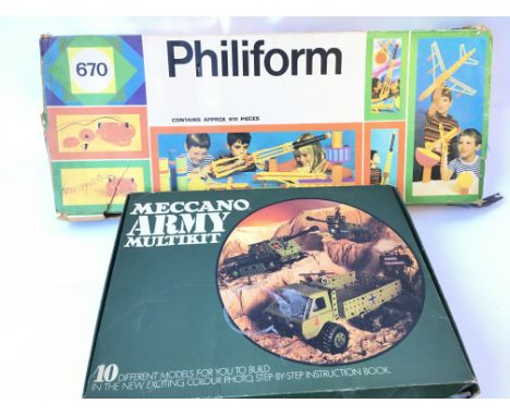 A Boxed Meccano Army Multi-kit and a Philiform kit.(2)