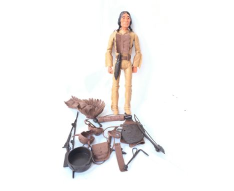 A Marx 12â€ Chief Cherokee Indian Action Figure with Accessories - NO RESERVE