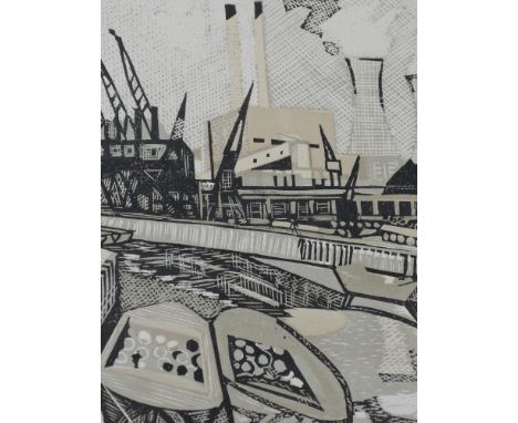 A Limited Edition lithograph, after Rupert Shepherd, The River Lea 12"x12"