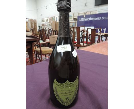 A bottle of Moet et Chandon champagne cuvee Dom Perignon vintage 1993