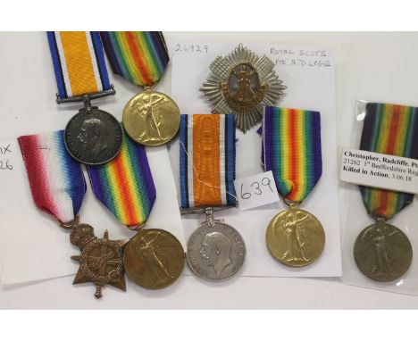 GT WAR MEDALS. Including British War & Victory Medals, named to 141102 3.A.M J Hodkinson RAF. British War & Victory Medals na