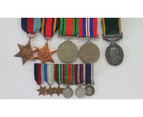 A 4th DORSET'S TERRITORIAL EFFICIENCY MEDAL etc. A George V Efficient Service Medal with bar Territorial, named to 5721292 Sj