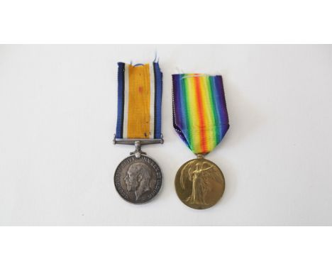 AN NORFOLK REGT CASUALTY PAIR. British War & Victory Medals named to 29398 Pte E Riches Norf R. Edgar Riches served in the No