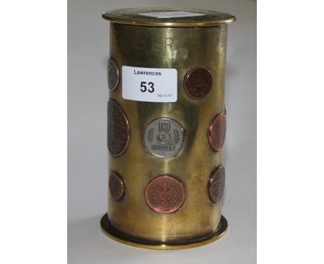 A GT WAR GERMAN EAST AFRICA CAMPAIGN TABACCO TIN. A well made piece of 'Trench Art' from the campaign in German East Africa, 