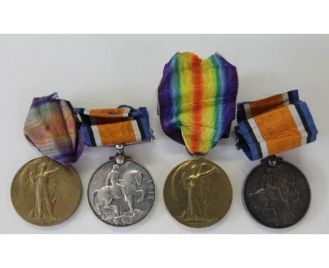 TWO GT WARS. N STAFFS & CHESHIRE REGT. British War & Victory Medals named to 1. 35345 Pte F Boyden N Staffs R. 2. 20916 Sjt G