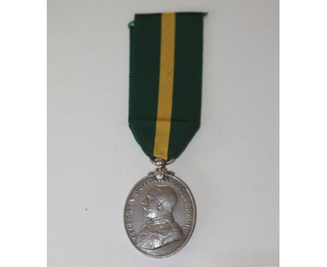 A 5th R WELSH FUSILERS TFEM . A Territorial Force Efficiency Medal named to 149 W T Mather 5.R.Welsh.Fus. Sjt William T Mathe