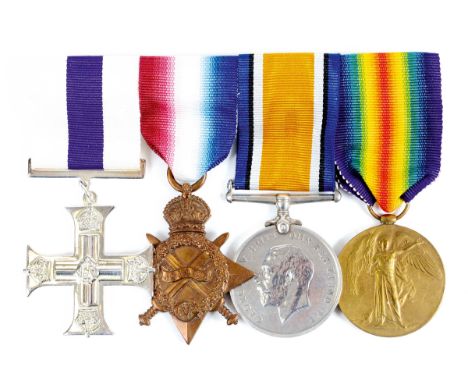 A TRIO TO A 4th WORCESTER REGT MILITARY CROSS RECIPIENT. A copy Military Cross, a 1914/15 Star named to 6515 C S Maj J Lunn. 