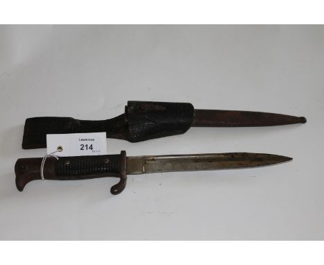 A GERMAN KNIFE BAYONET. A knife bayonet by Alex Coppel Solingen.made during the third Reich period with makers mark of scales