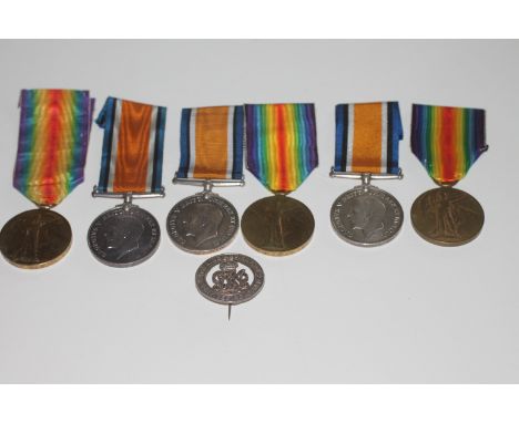 THREE GREAT WAR PAIRS. British War & Victory Medals issued to 1. GS-22034 C Sjt G W Kerry R.Fusiliers. 2. 1310 Pte W F CHapma