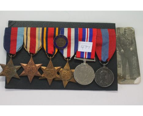 SIX MEDALS TO MAJOR L W MOODY RA/ISM. 1939/45- Africa-Burma-France & Germany Stars, War Medal and QE11 Imperial Service Medal