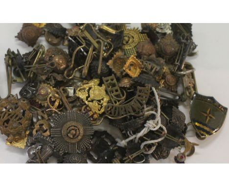 MILITARY BADGES etc. Including a pin-back Royal Scots officers badge, Army Chaplains Badges and collars. R D Yeomanry , Cornw