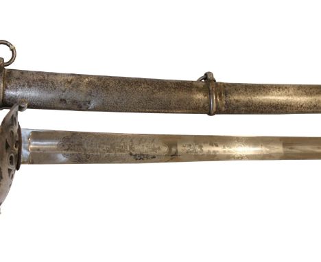 A PRESENTATION 1822 PATTERN HEAVY CAVALRY SWORD. A Victorian Heavy Cavalry Officers sword, with very clean 36.3/4" blade comp