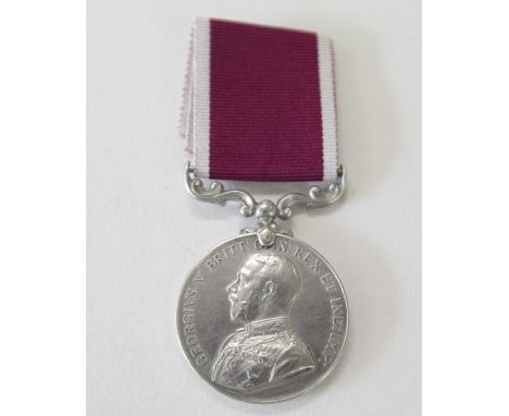 A L S G CONDUCT MEDAL TO THE ROYAL GARRISON ARTILLERY. A George V Long Service Good Conduct Medal named to 141196 W O Cl 11.A