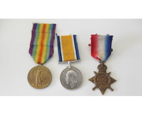 A 16th BATTALION HLI GT WAR TRIO. 1914/15 Star and British War & Victory Medals named to14547 Pte J Wilson HLI. John Wilson o