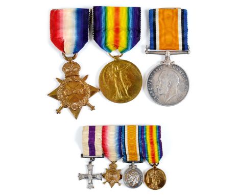 A 15th YEOMANRY BATTALION HAMPSHIRE REGT MC TRIO. A 1914/15 Star Trio named to 2/Lt H R Reynolds ASC on the Star, Capt H R Re