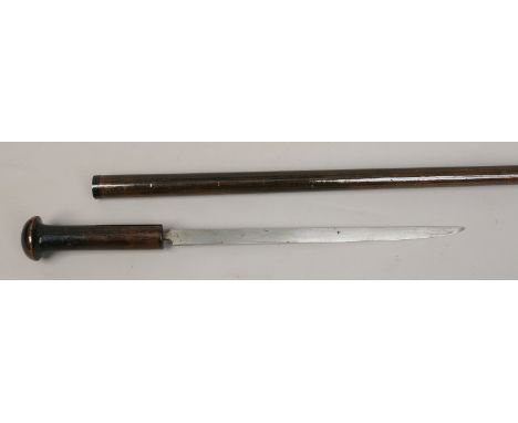 A tapered hardwood sword stick.