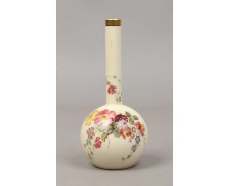 A Royal Worcester blush ware bottle vase