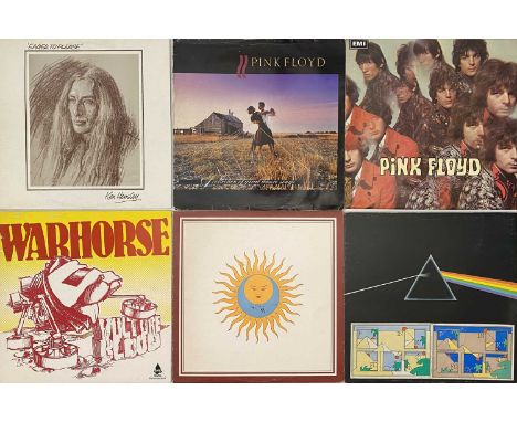PROG ROCK - LP COLLECTION. A timeless collection of around 54 prog rock LPs. Artists/ titles include Pink Floyd inc The Piper