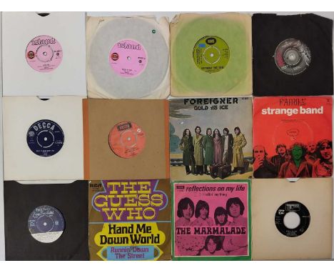 ROCK / POP - 7" COLLECTION. A collection of over 300 x 7". Artists include Traffic, Iron Maiden, Them, Foreigner, Family, Pin