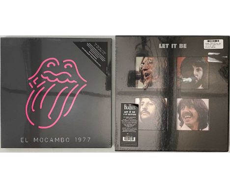 THE BEATLES / THE ROLLING STONES - BOX SETS. A lovely little collection of 2 x new/ sealed box sets. Titles are Let It Be (02
