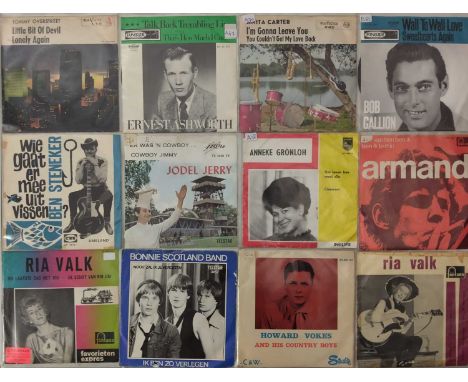 COUNTRY, WESTERN, POP, AND EASY LISTENING OVERSEAS 7" COLLECTION - a collection of approximately 500 Country, Western, Pop, a