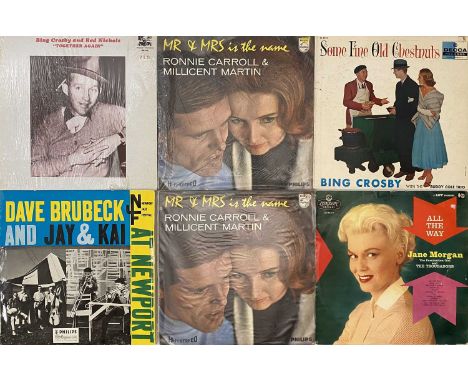 RAT PACK/ TRAD/ EASY - JAZZ LP COLLECTION. A broad collection of around 140 jazz LPs. Artists include Bing Crosby, Dave Brube