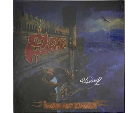 SAXON - EAGLES AND DRAGONS (BOX SET - SAXONBOX01). From the collection of founding band member Graham Oliver we have the bril