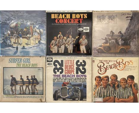 60s ROCK/ SURF - LP COLLECTION. A smashing collection of 26 surf LPs. Artists/ titles include The Beach Boys inc Surfin Safar