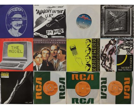 PUNK, WAVE, INDIE, AND COOL POP 7" COLLECTION - a collection of 150 7" Punk, Wave, Indie, and Cool Pop 7"s. Collection to inc