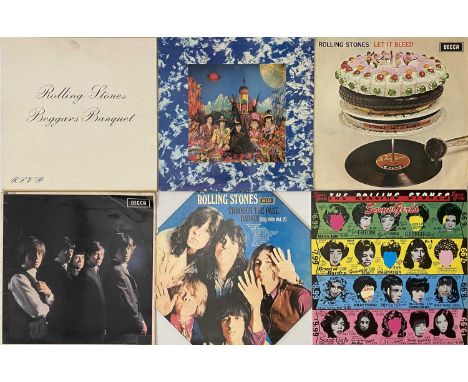 THE ROLLING STONES - LP COLLECTION (UK REISSUES/ OVERSEAS/ COLOURED VINYL). A timeless collection of around 35 LPs by The Rol