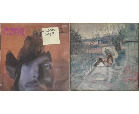 CZAR/AFFINITY - SLEEVES ONLY (INC. PROOF - UK ORIGINALS). Very interesting bundle of 2 x sleeves only for these big ticket it
