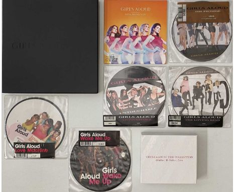 GIRLS ALOUD - 7" / CDs / CD BOX SET / DVD COLLECTION. A collection of 6 x 7", 2 x CD box sets, approx 48 x CDs and 9 x DVDs. 