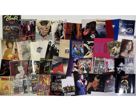 Approx 42 assorted concert and tour programmes to include Bob Dylan, David Bowie, Bruce Springsteen, Rolling Stones, Roxy Mus