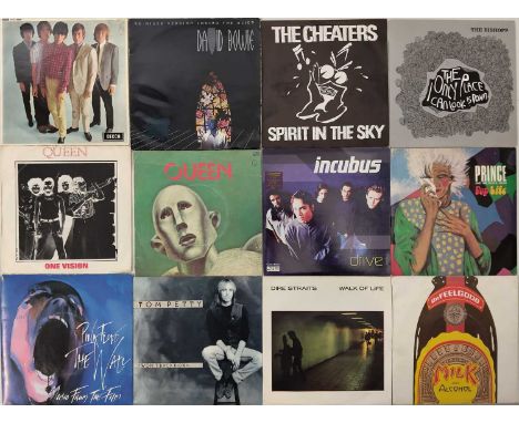 ROCK / POP - DECADE SPANNING - 7" COLLECTION. A collection of over 600 7". Artists include The Rolling Stones, David Bowie, Q